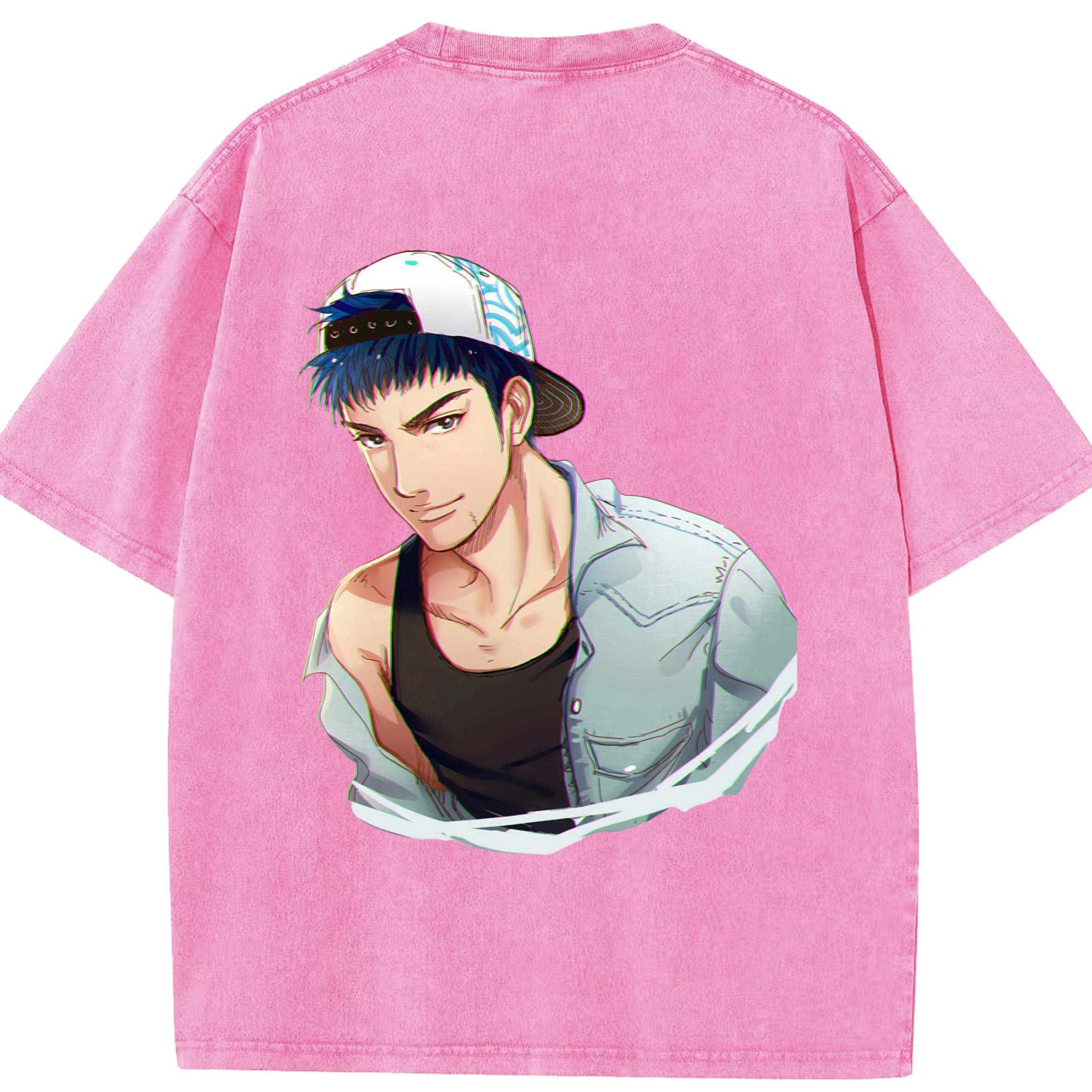 （画像用） SLAM DUNK／スラムダンク 綿100% ヴィンテージ風 半袖Tシャツ（背面プリント）